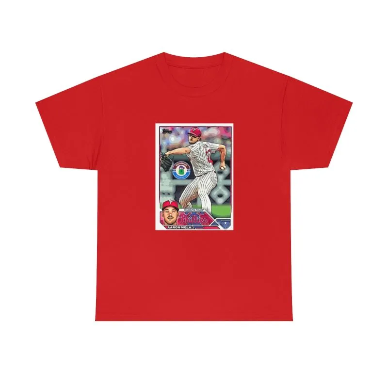 Aaron Nola 2023 Topps Series 1 Baseball Card Shirt