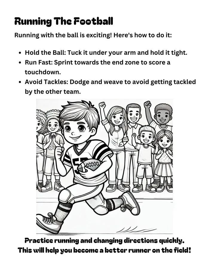 Learning Football is Fun! Coloring Book - Image 3